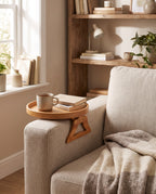 Sofatablett aus Holz zum Aufstecken auf die Armlehne – Bild 4